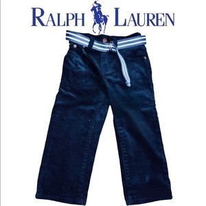 NWT Ralph Lauren POLO Kids Belt Velvet jeans pants little boys girls baby Gift